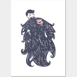 Ocean Beard Posters and Art